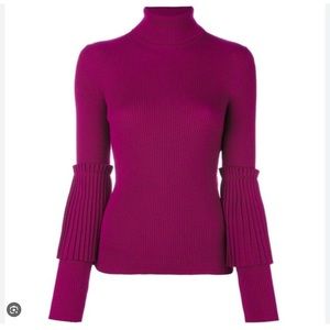Salvatore Ferragamo purple turtleneck. New with tags size L